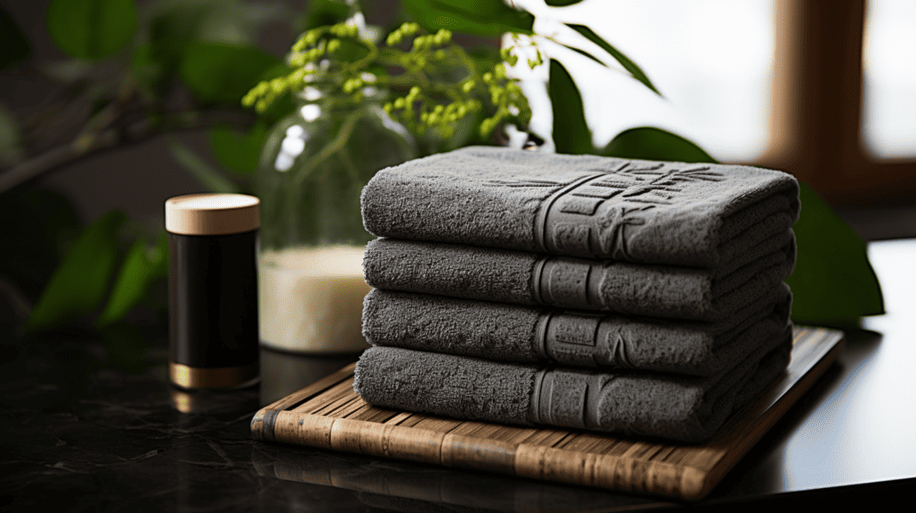 Japanese Style Bamboo Charcoal Fiber Bath Towel