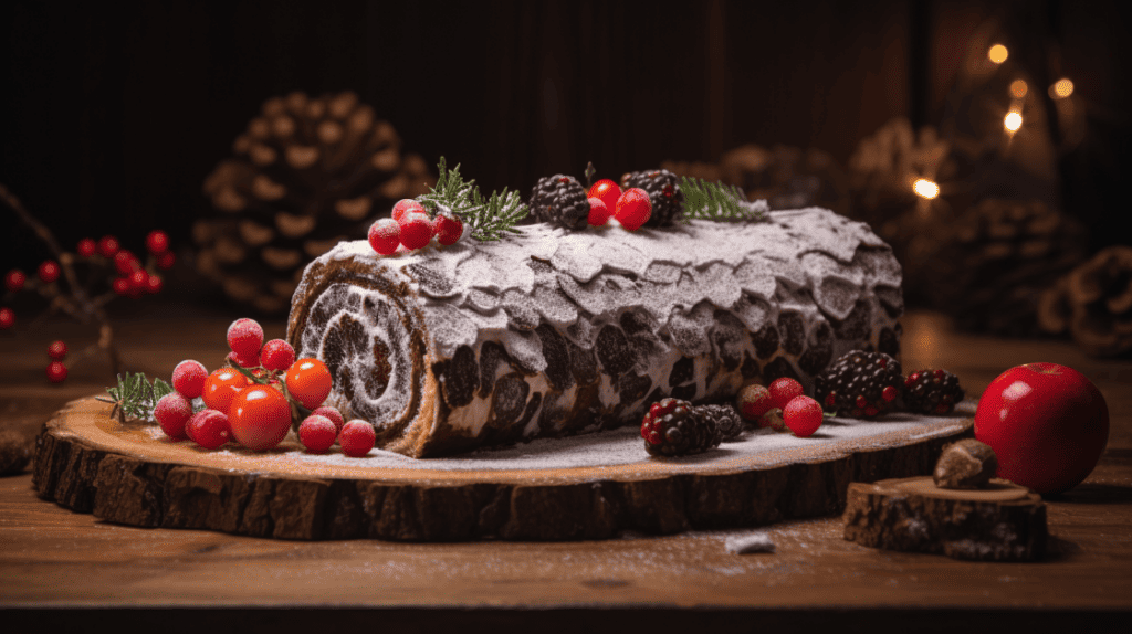Making Your Own Christmas Log Cake