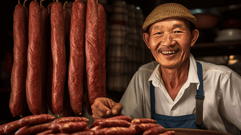 Chinese Sausages in Vietnamese Cuisine