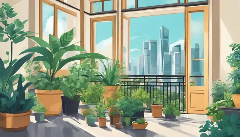 buy potted herbs singapore