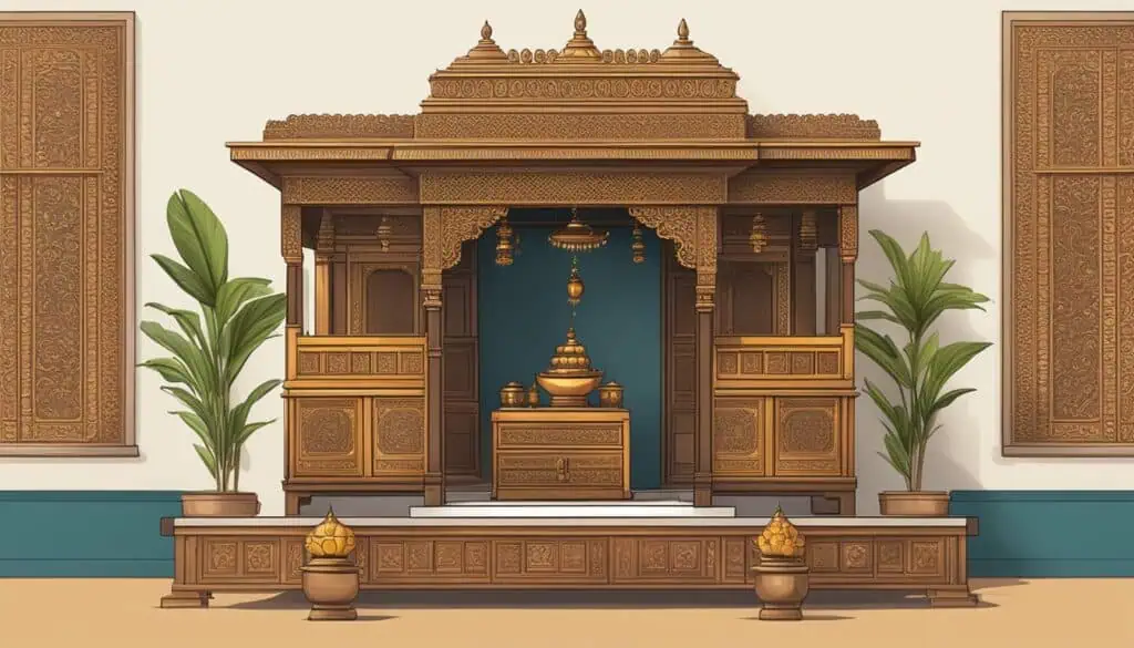 buy wooden pooja mandir online