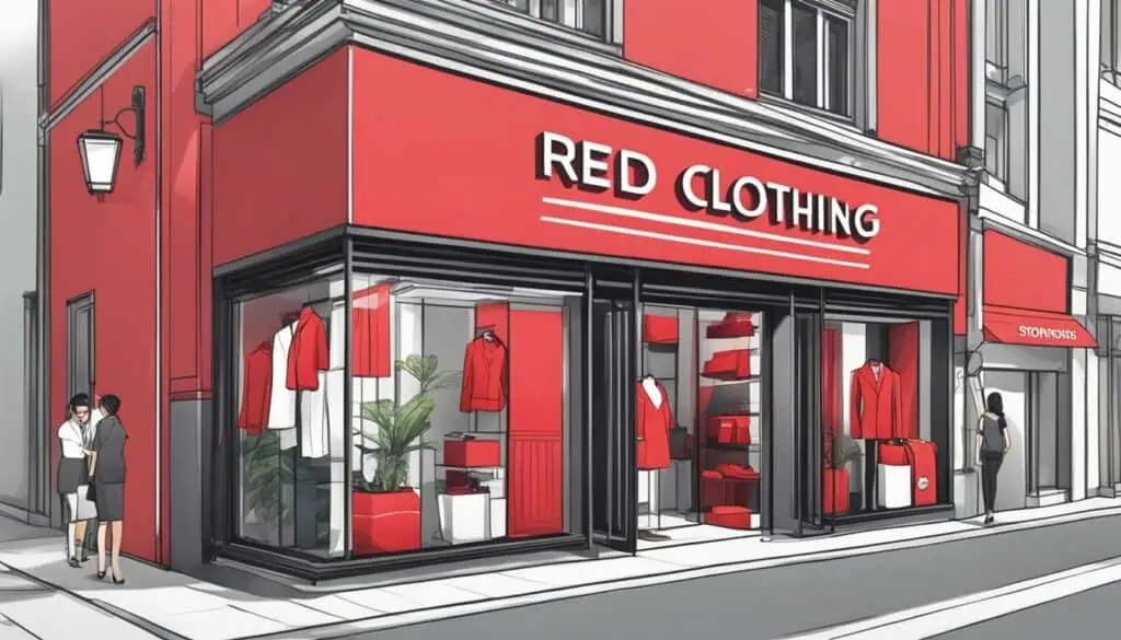 red clothing brand