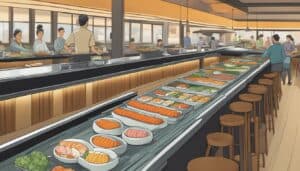 conveyor belt sushi restaurant