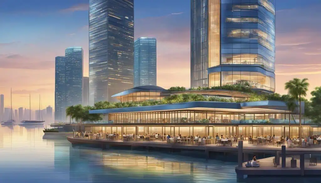 marina bay financial centre restaurants