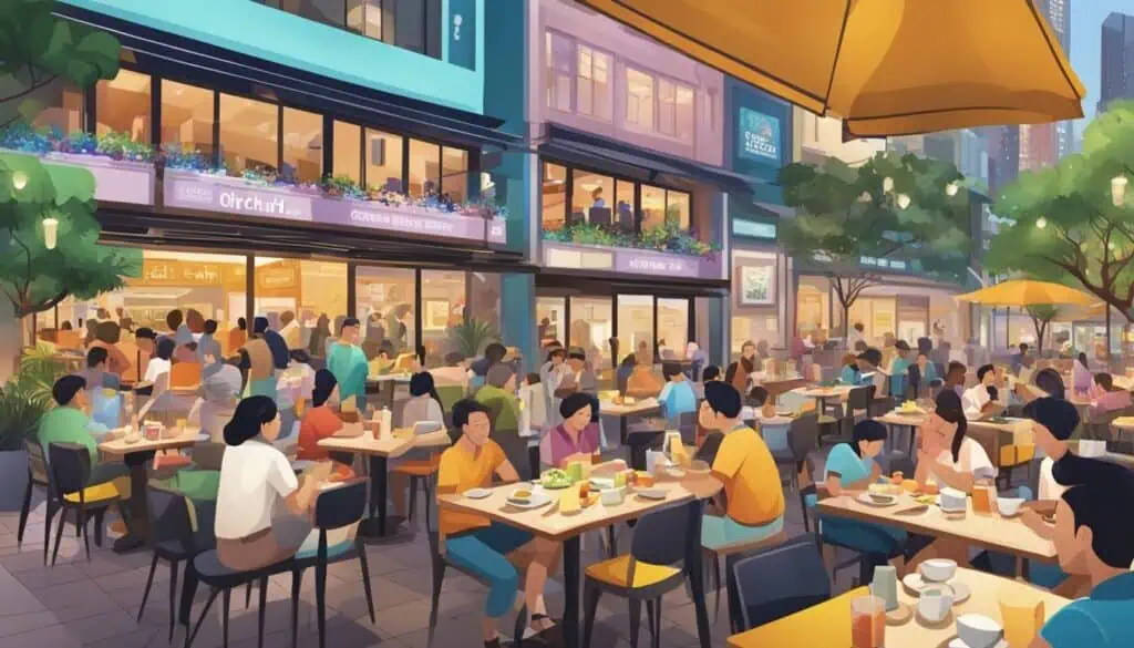 orchard central restaurants