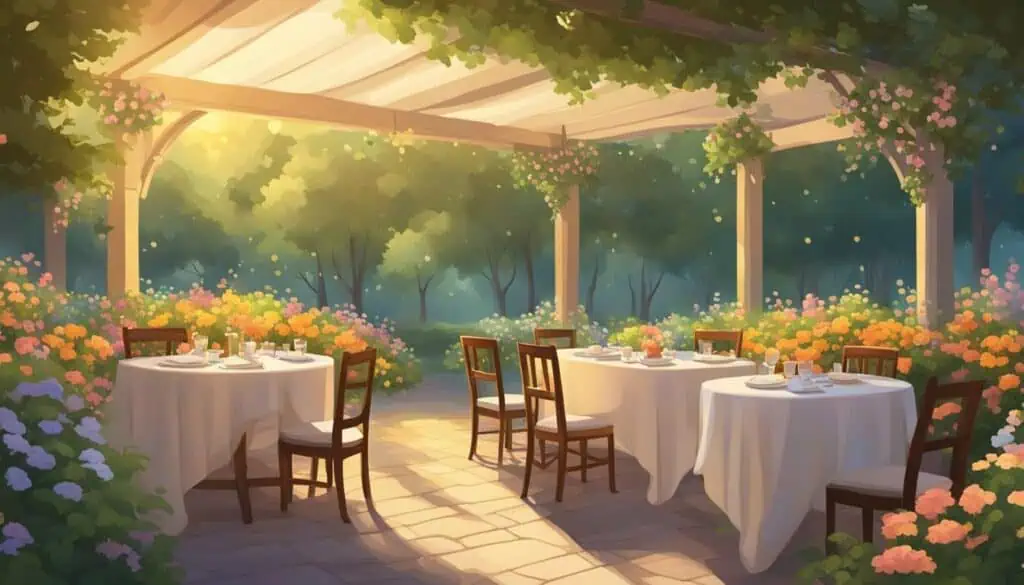 restaurant au jardin