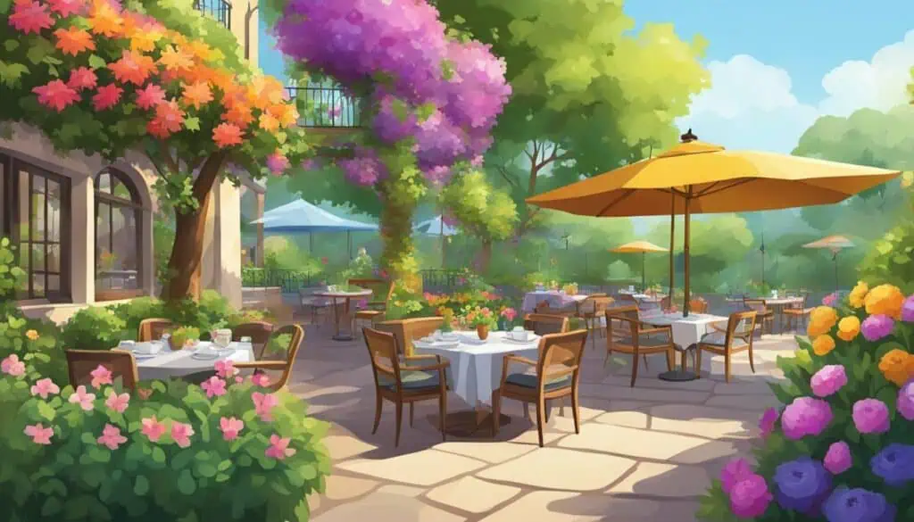 summer garden restaurant