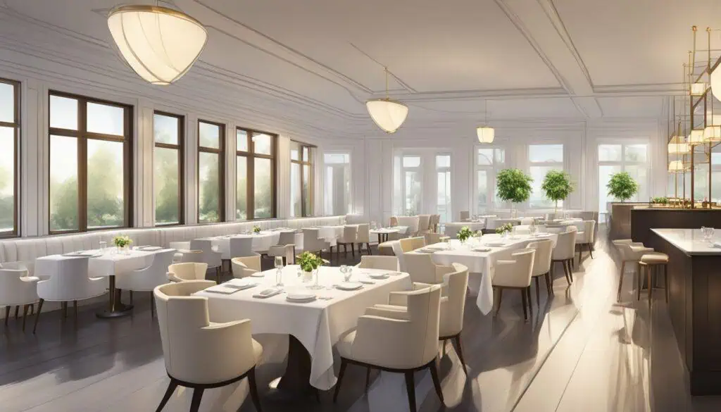 white restaurant