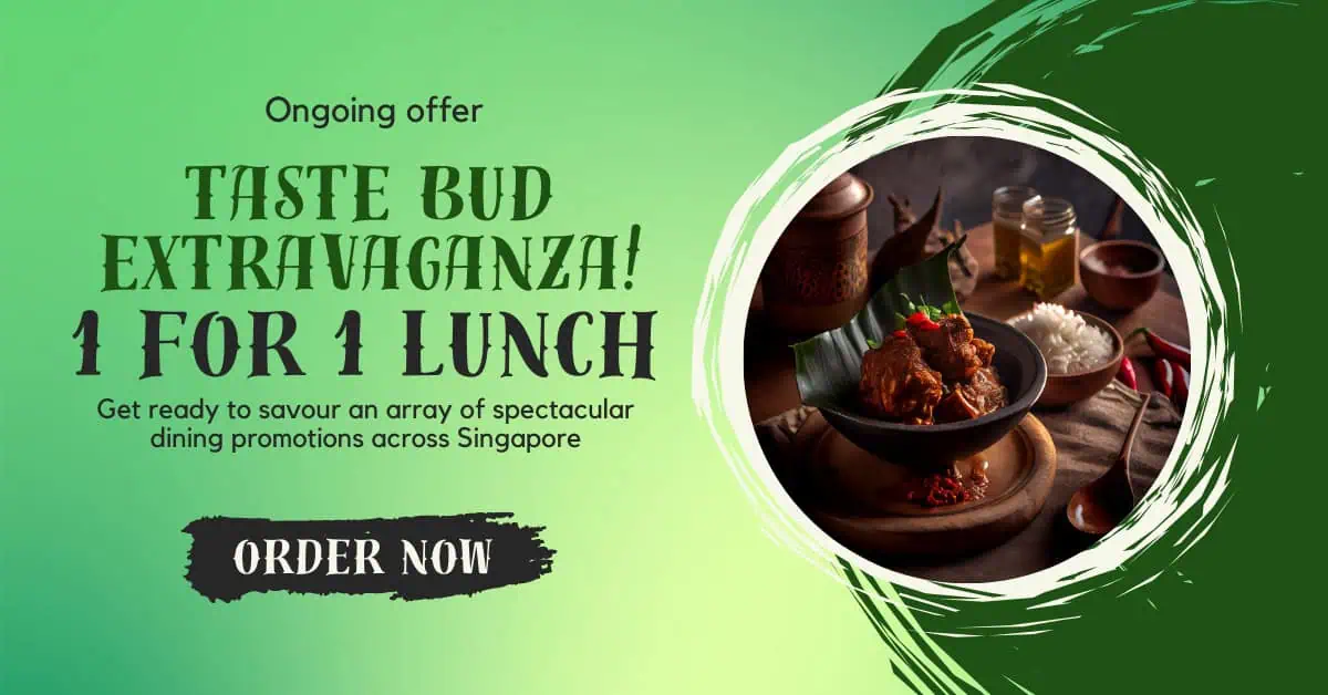 1 for 1 Lunch Promotions Singapore Savour the Feast at The Raffles Diner!
