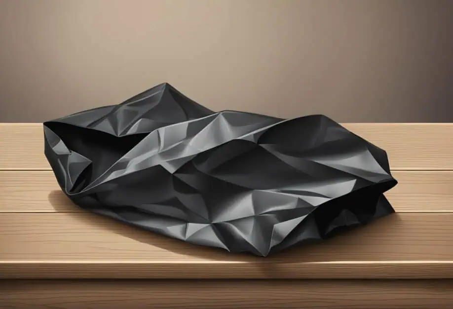 black paper bag