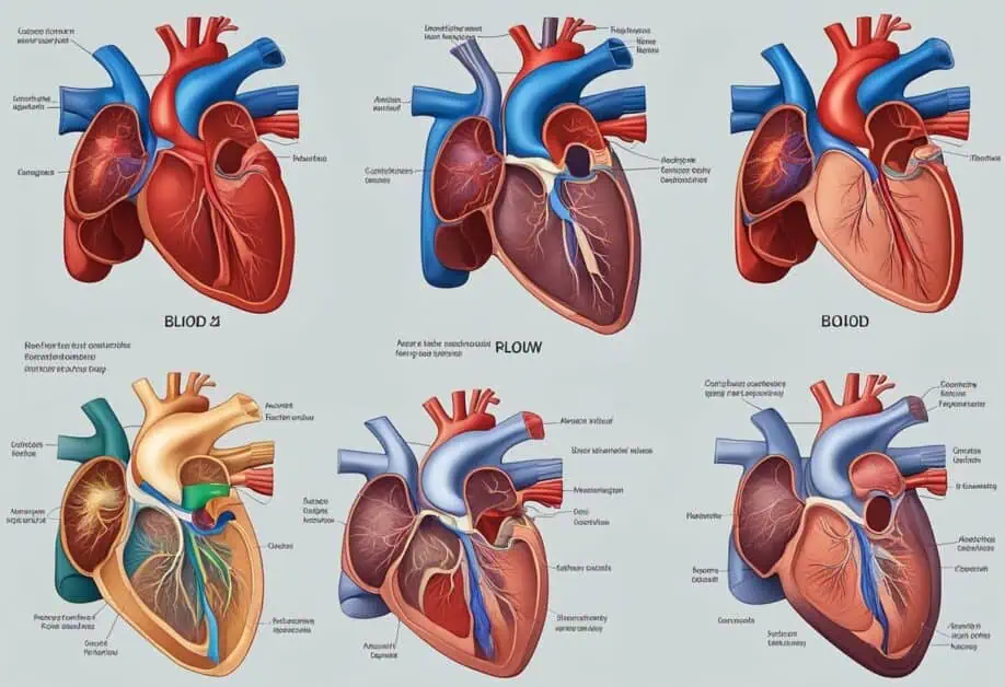 blood flow through the heart