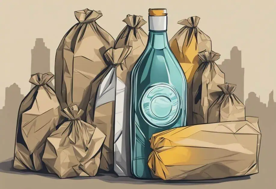 bottle paper bags