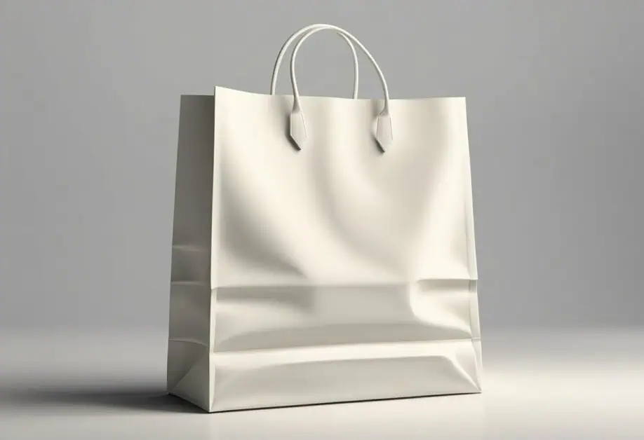 ivory paper bag