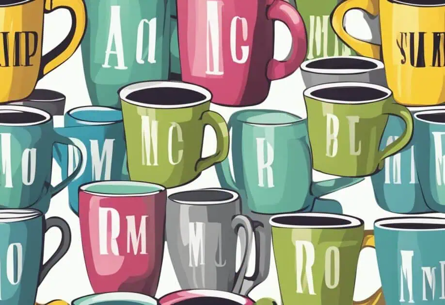 name printing on mugs