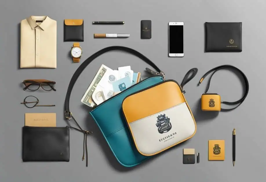 premium branded corporate gifts leather pouch
