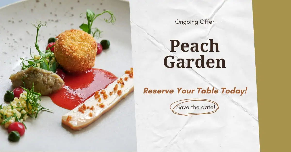 Celebrate Peach Garden’s 22nd Anniversary with a $5 Peking Duck Special!