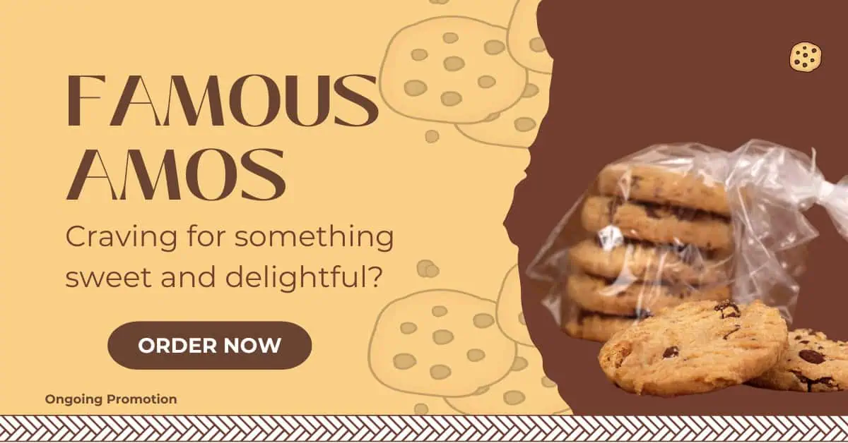 Delicious Deal at Famous Amos 2x180g Cookie Bags for Only $19.90!