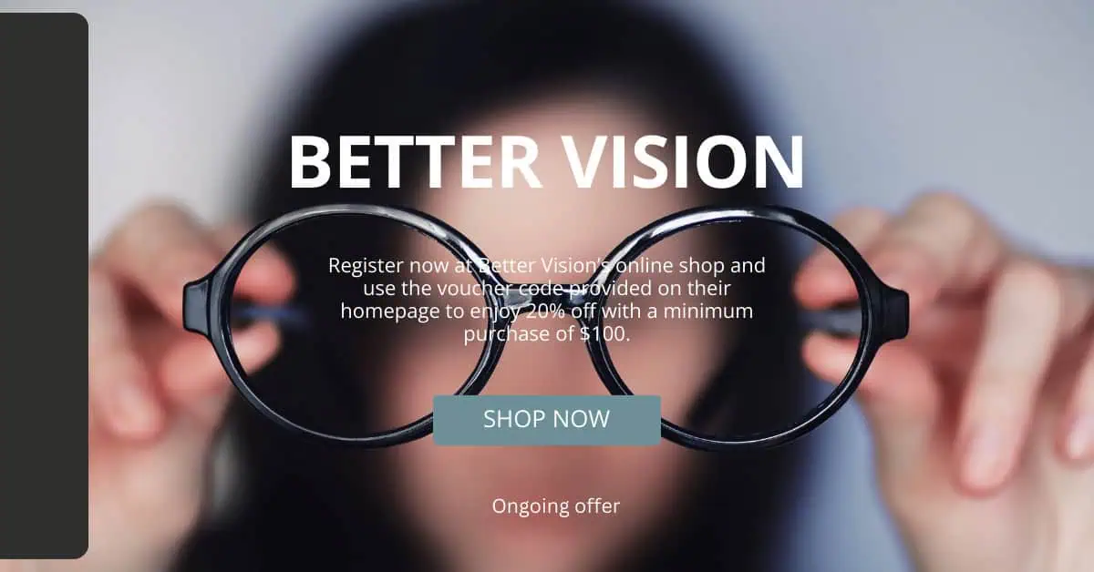 Save 20% on Your First Purchase with Better Vision's New User Special!