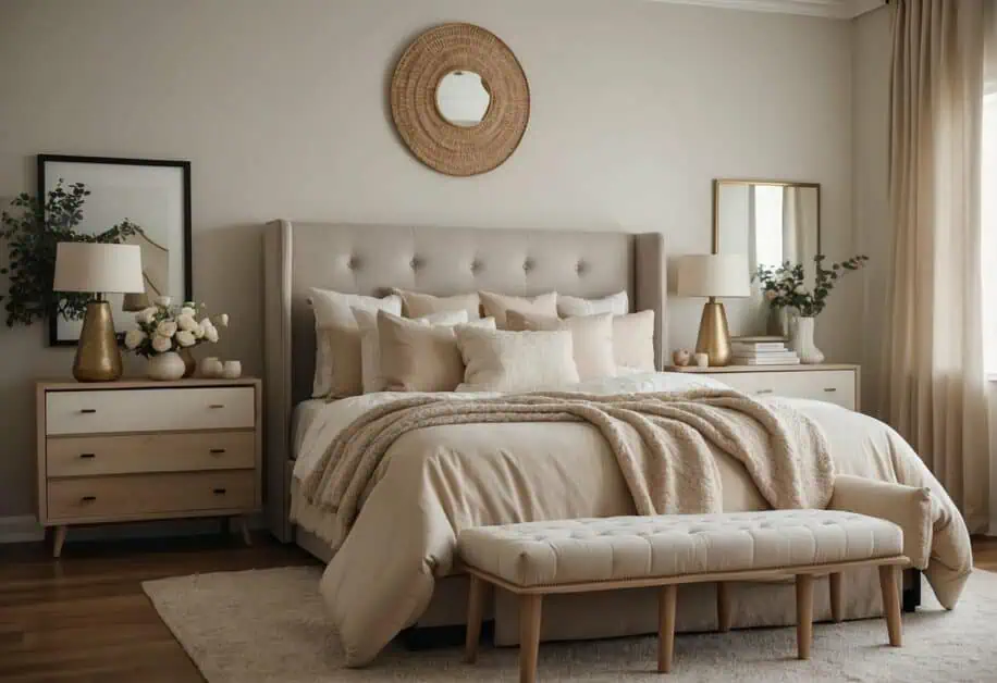 bedroom ideas with cream furniture