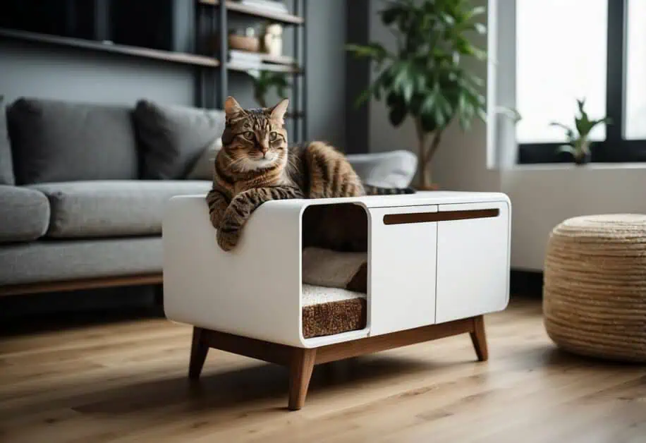cat litter box furniture ideas
