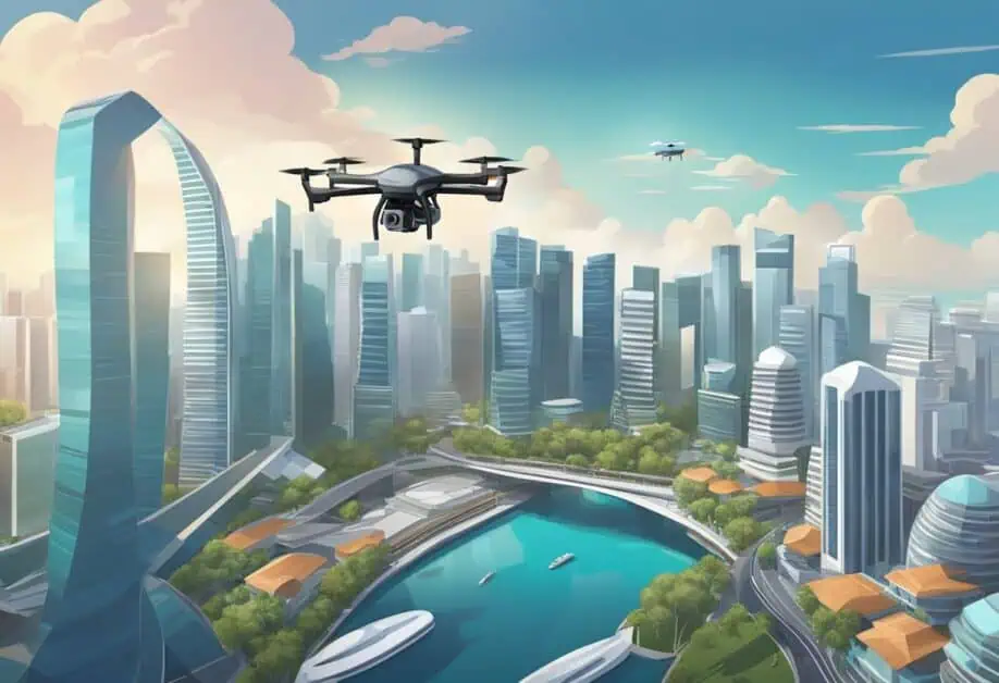 drone flying singapore