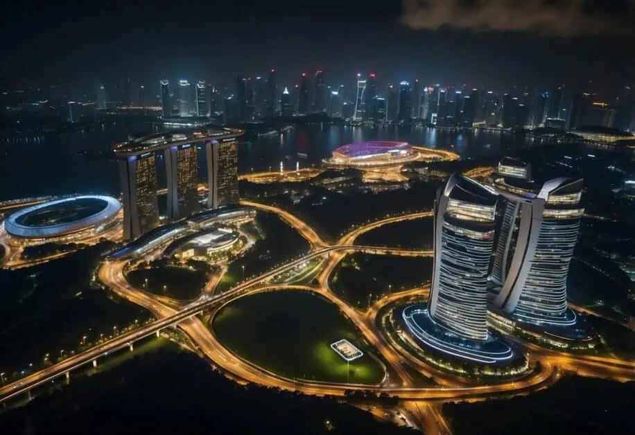 f1 singapore map