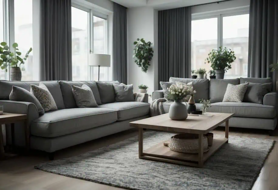 grey living room furniture sets