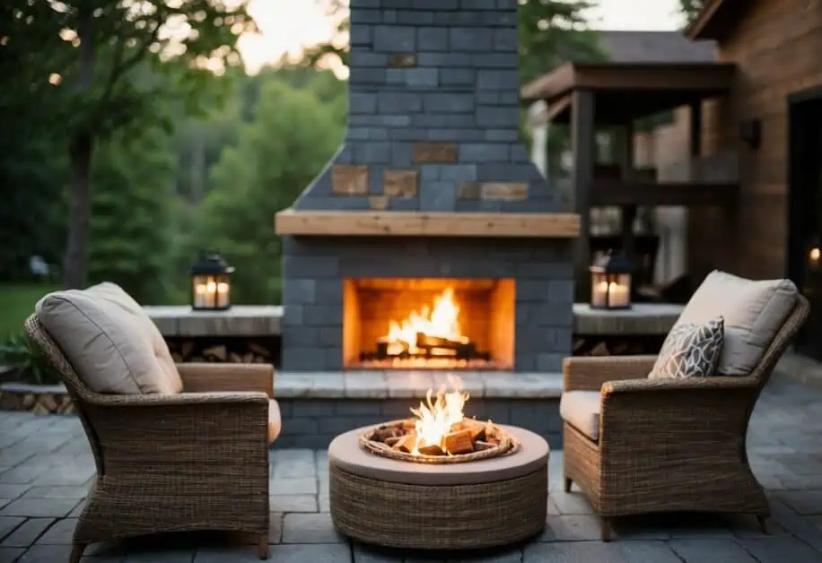 outdoor fireplace furniture