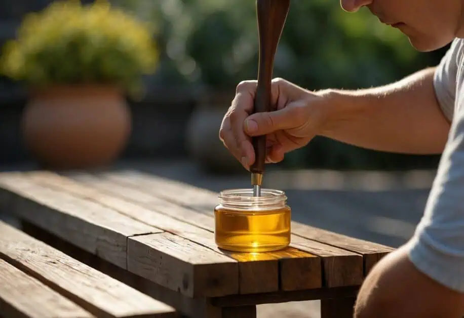 outdoor wood furniture care