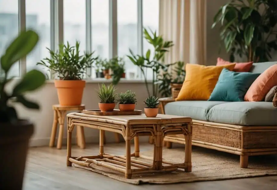 painted bamboo furniture