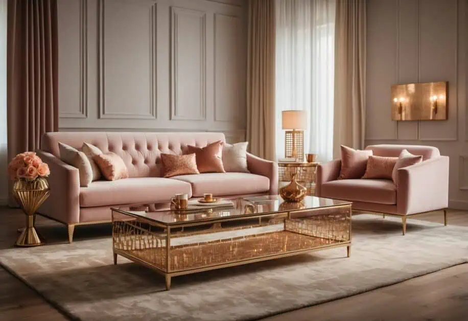 rose gold furniture