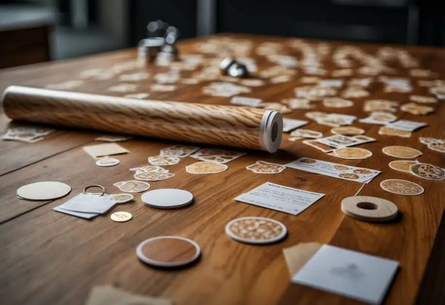 self adhesive wood grain furniture stickers
