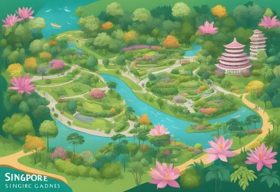 singapore botanic gardens map