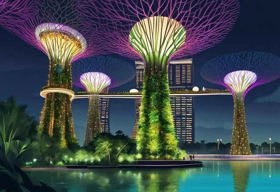 singapore gardens by the bay night