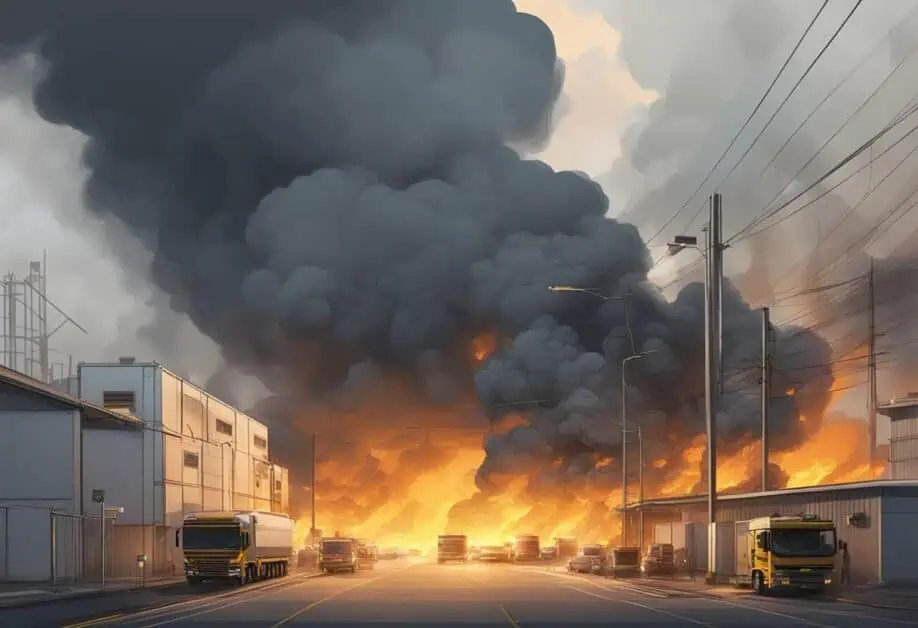 singapore tuas fire