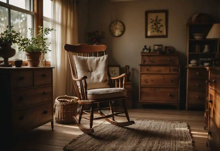 vintage wood furniture