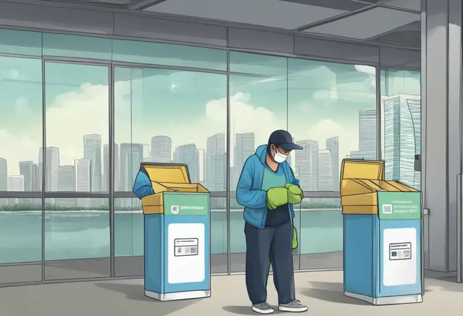 where to collect face mask in singapore