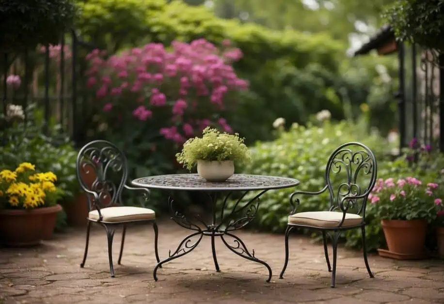 wrought iron garden furniture