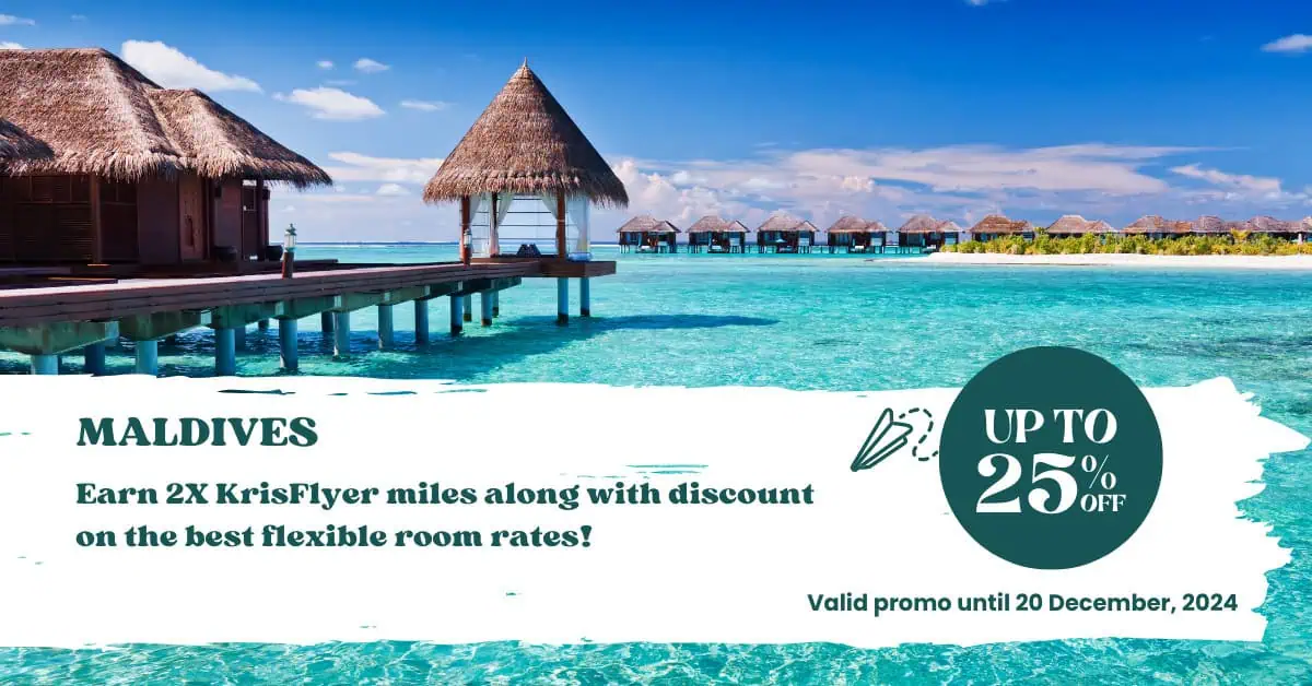 Earn Double KrisFlyer Miles & 25% Off at Gili Lankanfushi Maldives!