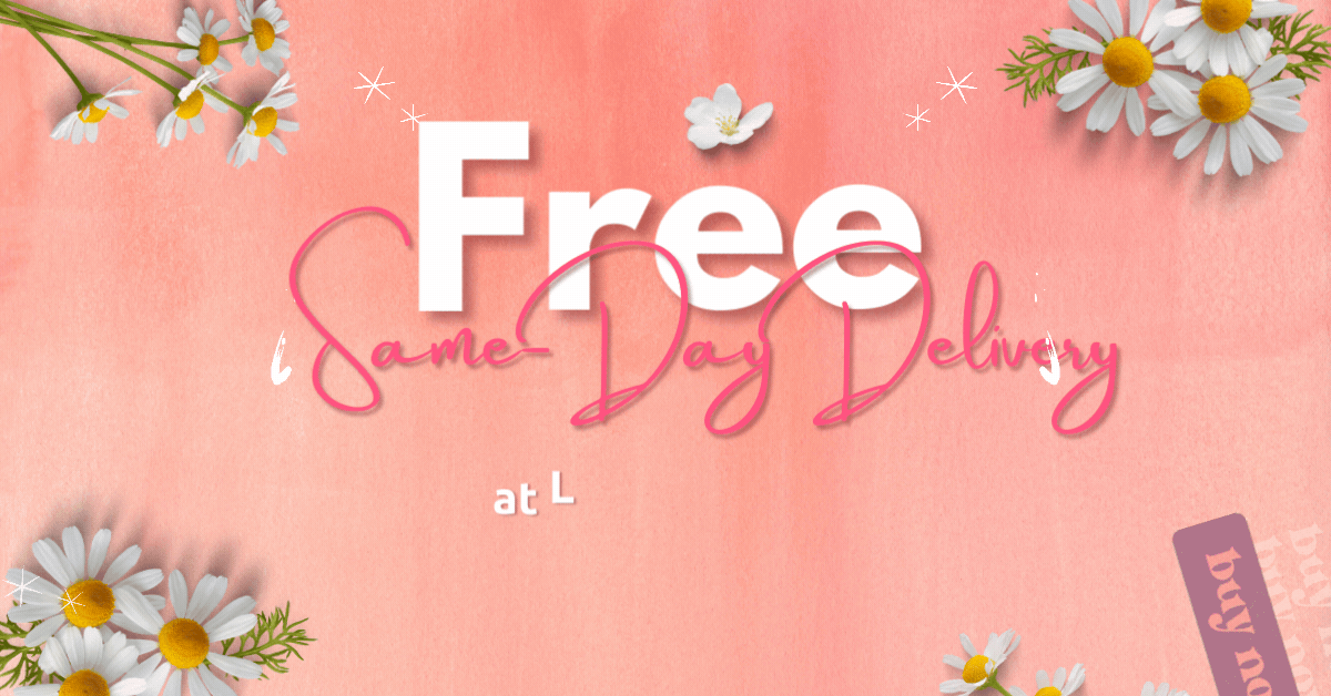 Enjoy Free Same-Day Delivery at Lovehampers for Orders Before 2PM!