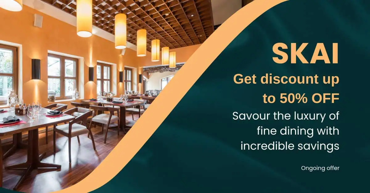 Gastronomic Heights Up to 50% Off Dining at SKAI