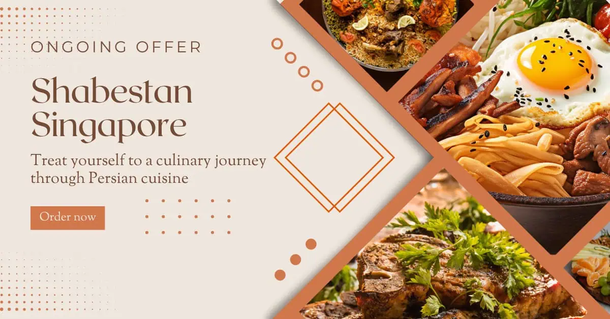 Indulge in a 3-Course Set Lunch for $33++ at Shabestan Singapore!
