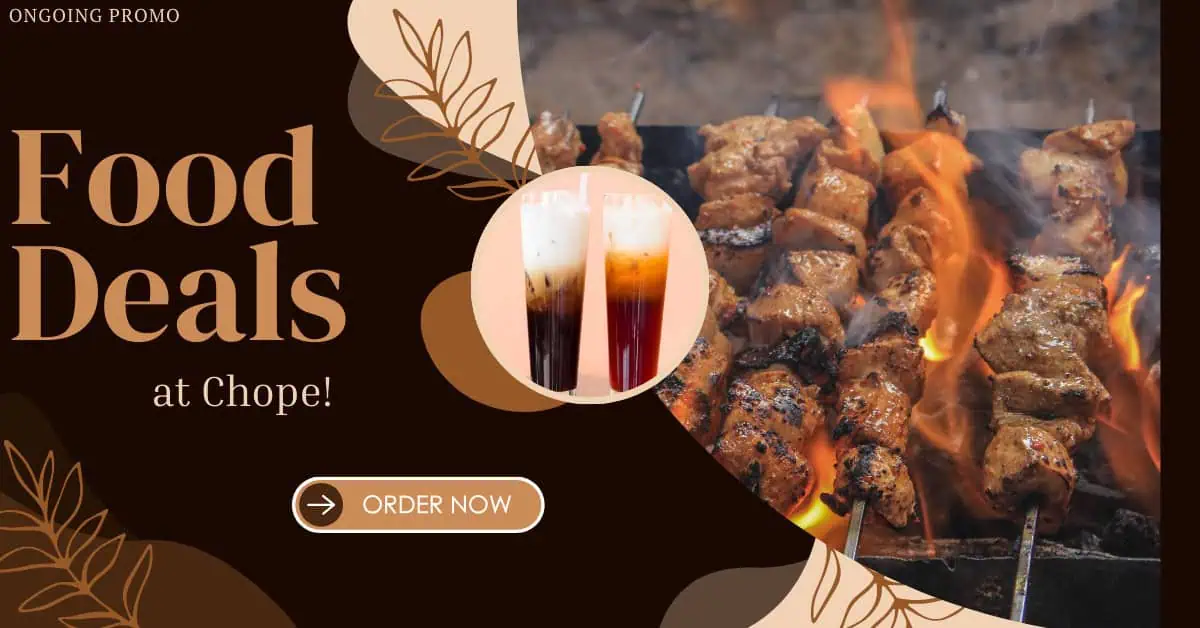 Savor the Flavors Exclusive Food Deals Await at Chope!
