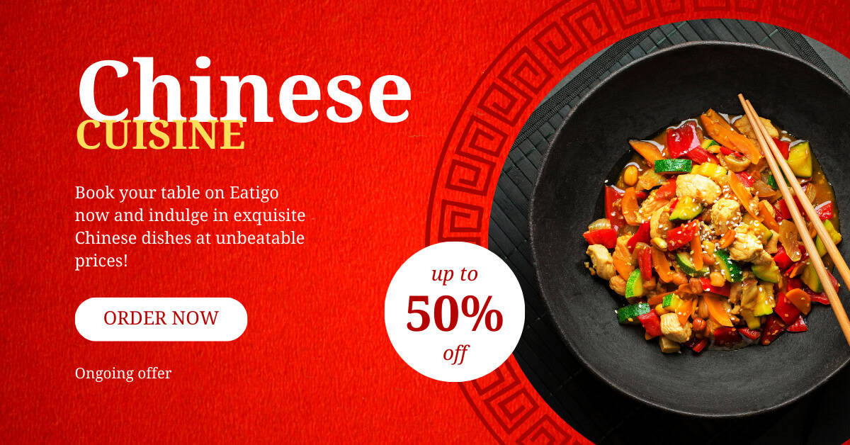 Sizzling Savings Enjoy Up to 50% Off on Chinese Cuisine