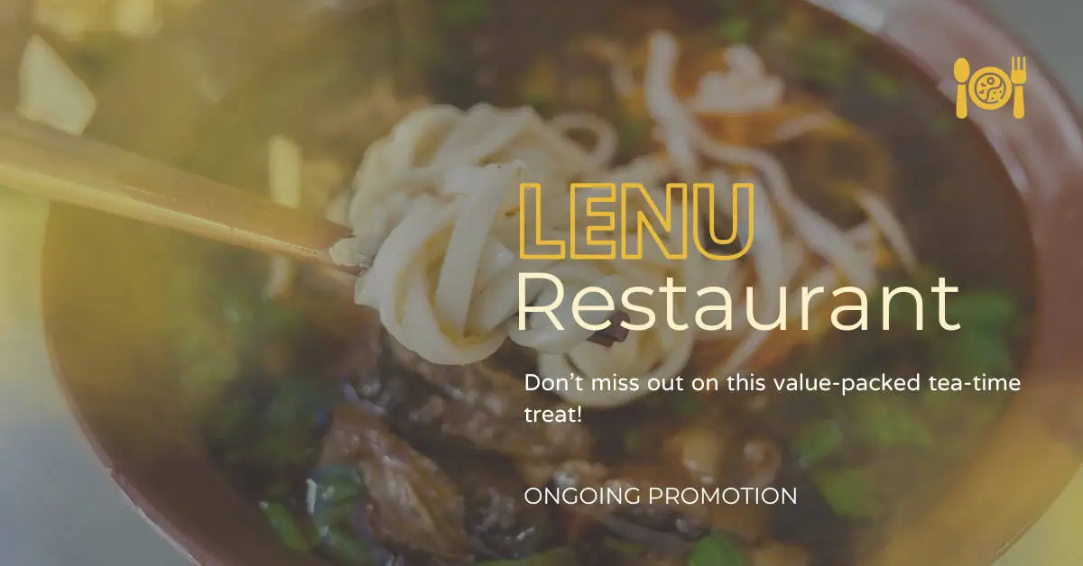 Tea-Time Delight at LeNu – Savour La Mian for Just $11.90!