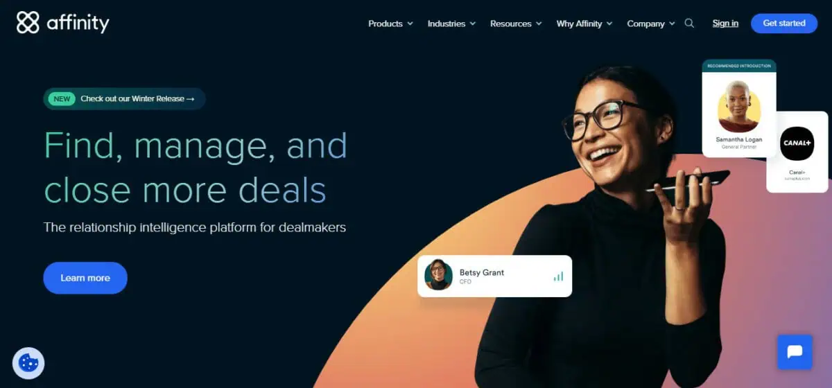 Affinity display page
