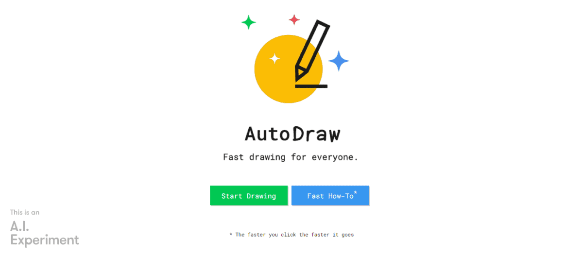 AutoDraw display page