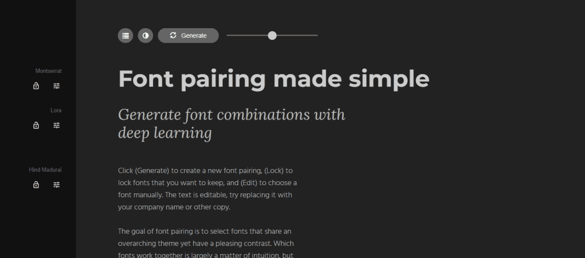 FontJoy display page