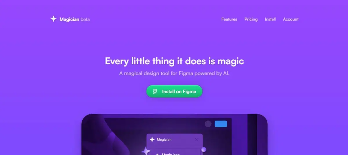 Magician design display page
