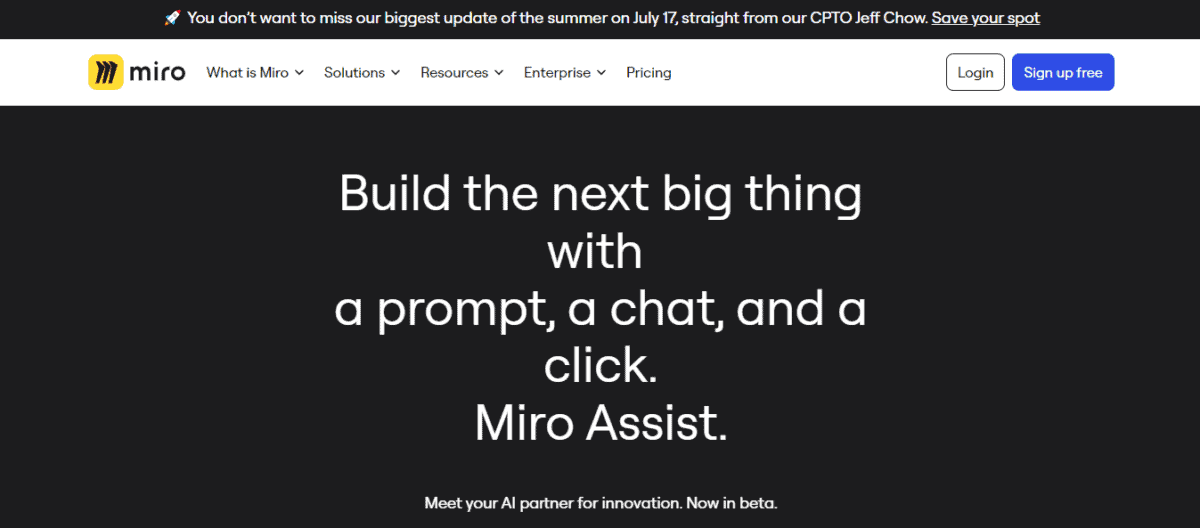 Miro Assist display page